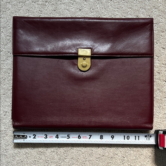 Vintage Leather and Suede Padfolio in Burgundy Excellent condition - Picture 2 of 13